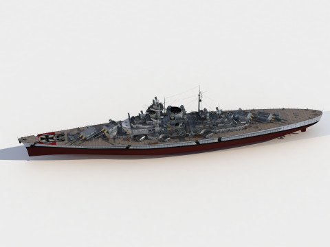 Bismarck Battleship 3Dモデル