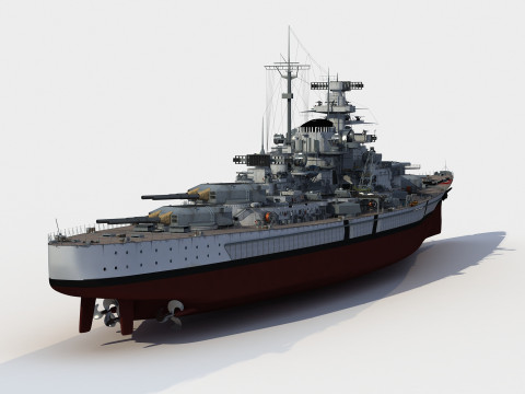 Bismarck Battleship 3Dモデル