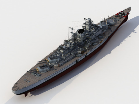 Bismarck Battleship 3Dモデル