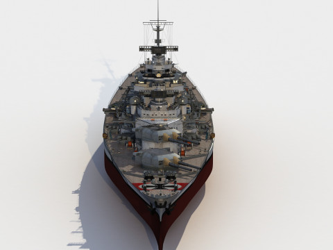 Bismarck Battleship 3Dモデル