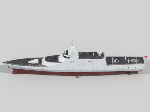 Tipo 057 Novo prot&oacute;tipo furtivo de corveta Modelo 3D