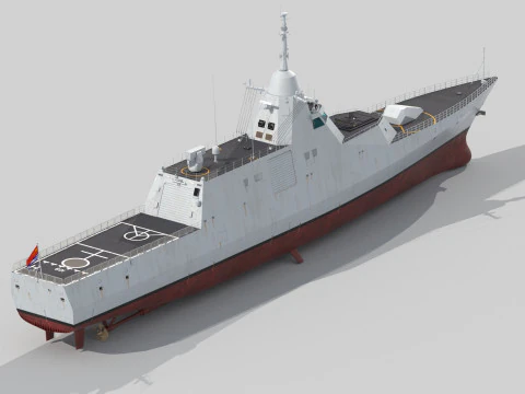 Tipo 057 Novo prot&oacute;tipo furtivo de corveta Modelo 3D