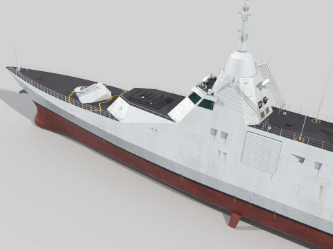 Tipo 057 Novo prot&oacute;tipo furtivo de corveta Modelo 3D