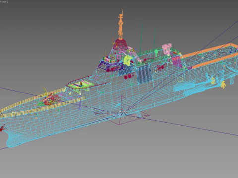 Tipo 057 Novo prot&oacute;tipo furtivo de corveta Modelo 3D