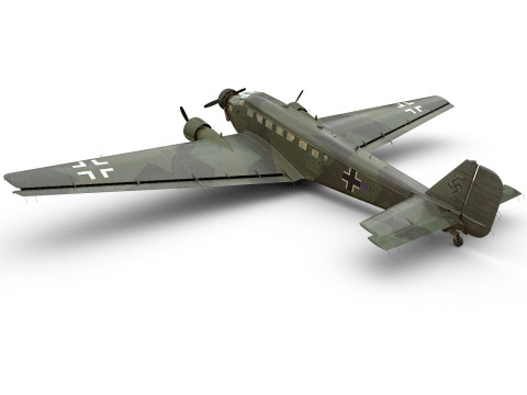 Junkers Ju-52 3D मॉडल