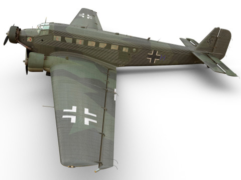 Junkers Ju-52 3D मॉडल
