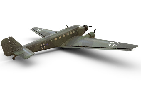 Junkers Ju-52 3D मॉडल