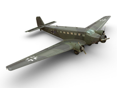 Junkers Ju-52 3D मॉडल