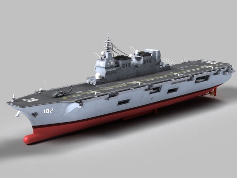 DDH-182 Ise Hyuga class 3D Модель