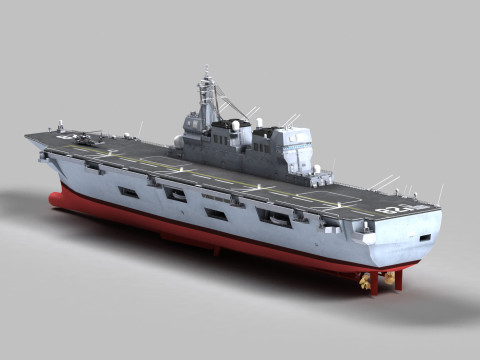 DDH-182 Ise Hyuga class 3D Model