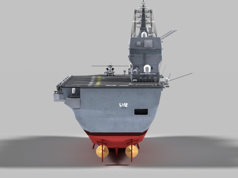 DDH-182 Ise Hyuga class 3D Model