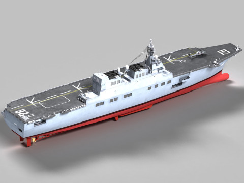 DDH-182 Ise Hyuga class 3D Model