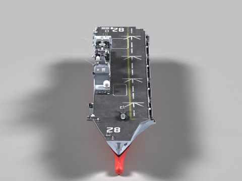 DDH-182 Ise Hyuga class 3D Model