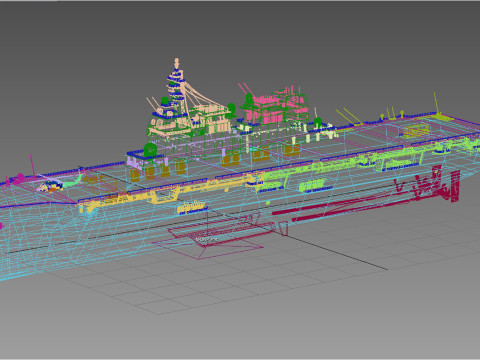 DDH-182 Ise Hyuga class 3D Model