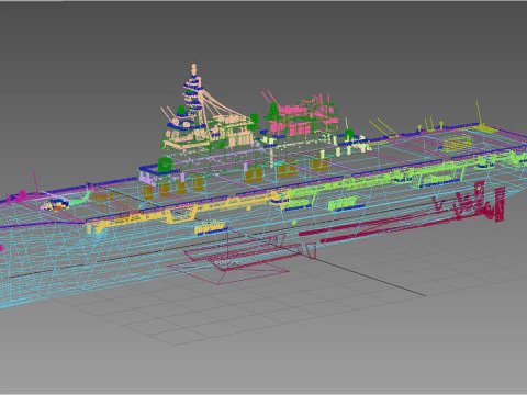DDH-182 Ise Hyuga class 3D Model