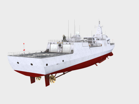 Nanchang 101 Type 055 Renhai Class Destroyer 3D Модель