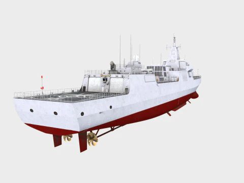 Nanchang 101 Type 055 Renhai Class Destroyer 3D Model