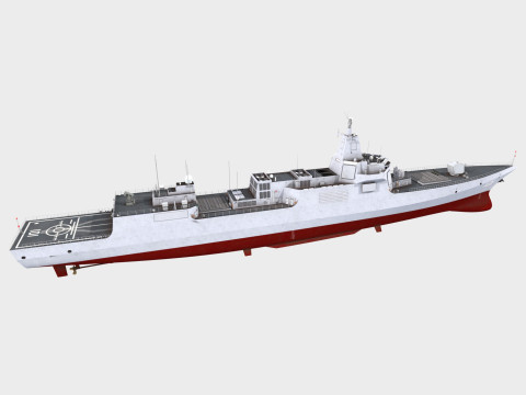 Nanchang 101 Type 055 Renhai Class Destroyer 3D Модель