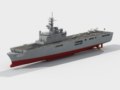 Osumi class tank landing ship Modelo 3D