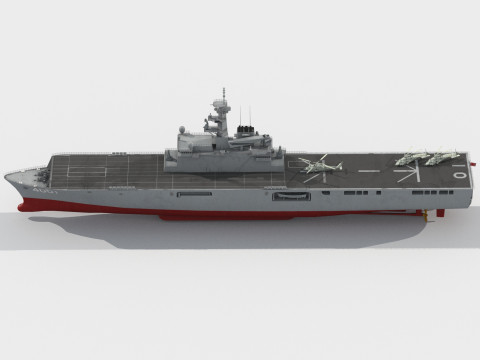 Osumi class tank landing ship Modello 3D