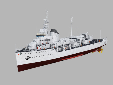 Anshan class destroyer 3D Модель