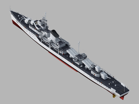 Anshan class destroyer 3D मॉडल