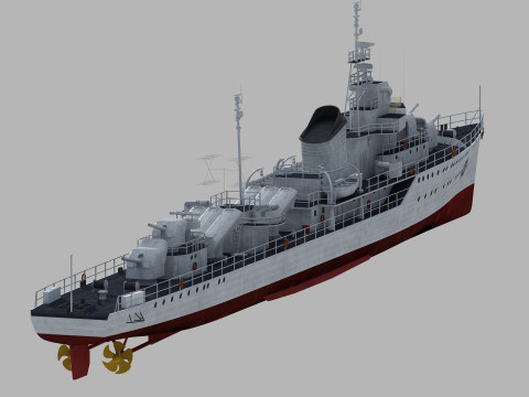 Anshan class destroyer 3D मॉडल