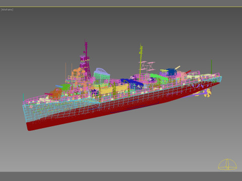 Anshan class destroyer 3D मॉडल