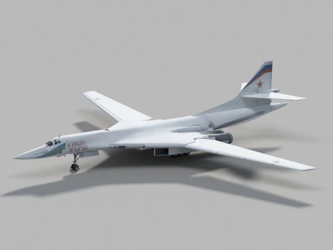 Tupolev Tu-160 Angsa - Blackjack Model 3D