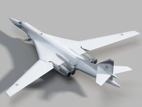 Tupolev Tu-160 Swan - Blackjack 3D 模型