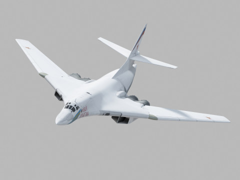 Tupolev Tu-160 Swan - Blackjack 3D 模型
