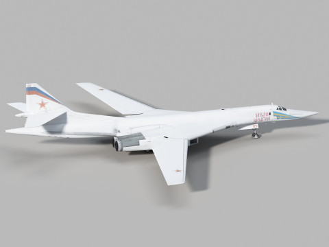 Tupolev Tu-160 Swan - Blackjack 3D 模型