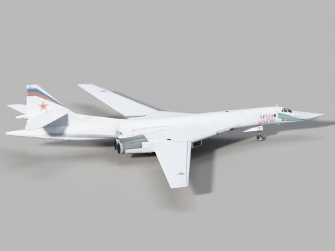 Tupolev Tu-160 Swan - Blackjack 3D Model
