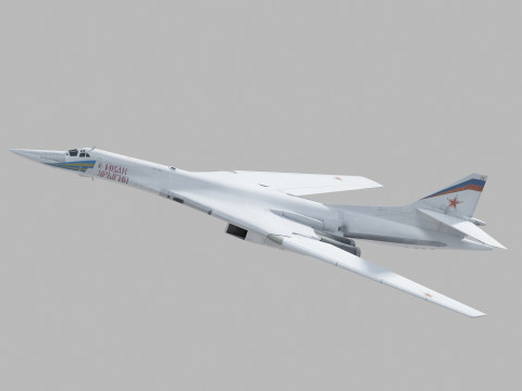 Tupolev Tu-160 Swan - Blackjack 3D 模型