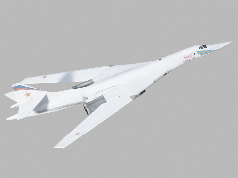 Tupolev Tu-160 Swan - Blackjack 3D 模型