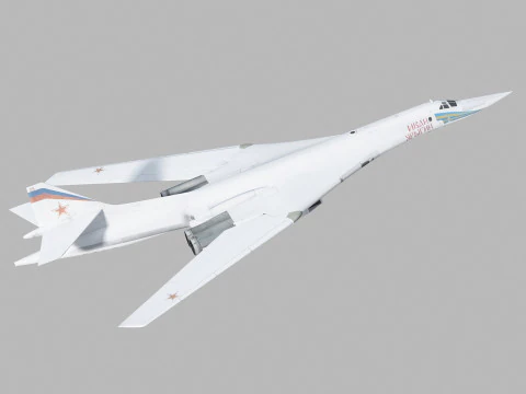 Tupolev Tu-160 Swan - Blackjack 3D Model
