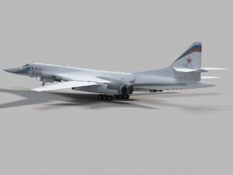 Tupolev Tu-160 Swan - Blackjack 3D Model
