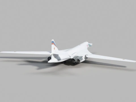 Tupolev Tu-160 Swan - Blackjack 3D Model