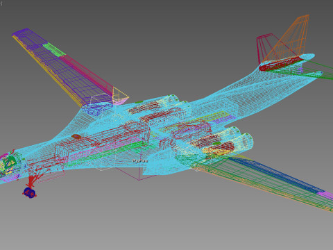 Tupolev Tu-160 Swan - Blackjack 3D 模型