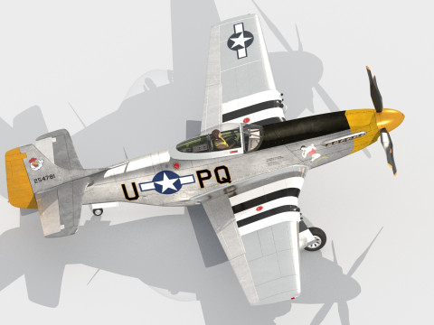 North American P-51 Mustang Model 3D