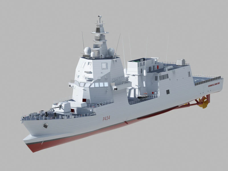 Patrulla clase Giovanni Delle Bande Nere P434 PPA Modelo 3D .c4d .max .obj .3ds .fbx .stl .blend 
