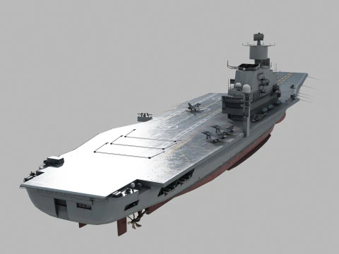 INS Vikramaditya indian carrier 3D Model
