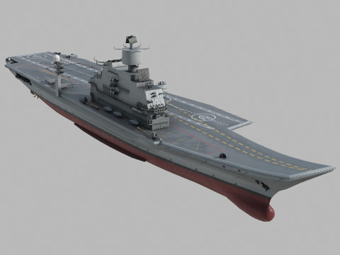 INS Vikramaditya indian carrier 3Dモデル