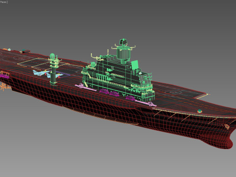 INS Vikramaditya indian carrier 3Dモデル