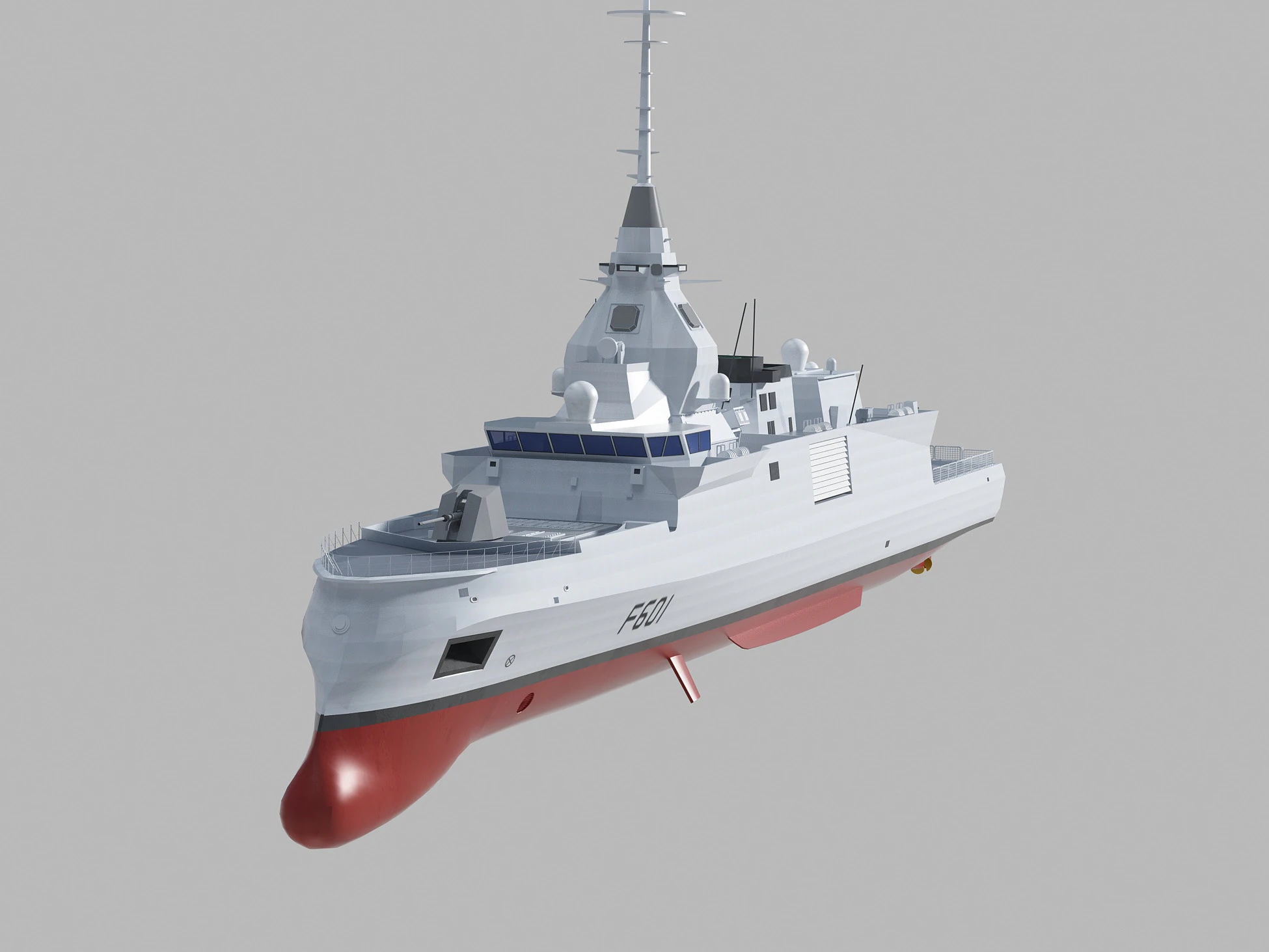 Kimon class frigate F-601 3D Model .c4d .max .obj .3ds .fbx .stl .blend 