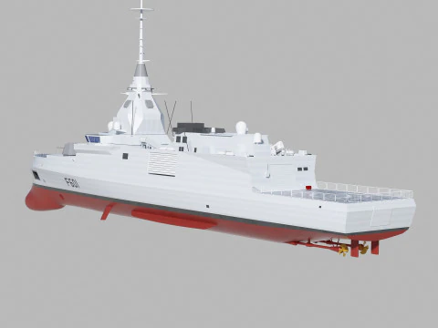 Kimon class frigate F-601 3D Model