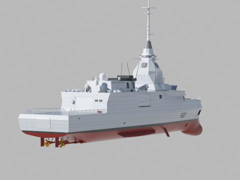 Kimon class frigate F-601 3Dモデル