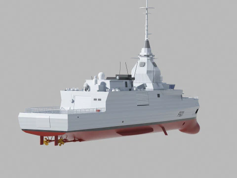 Kimon class frigate F-601 3D Model