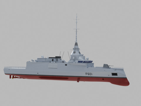 Kimon class frigate F-601 3Dモデル