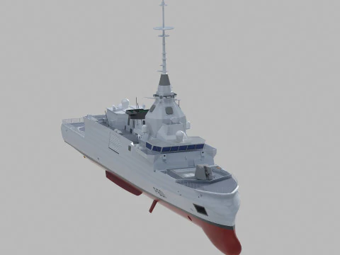 Kimon class frigate F-601 3D Model